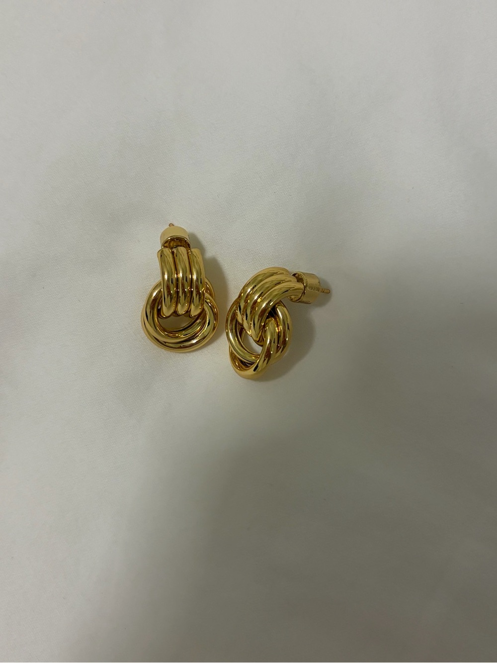 Baby Gold Knot Earrings